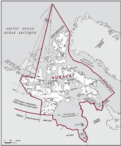 map of nunavut. Riding Information